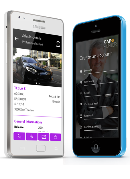 Exemple apps Car Hunter